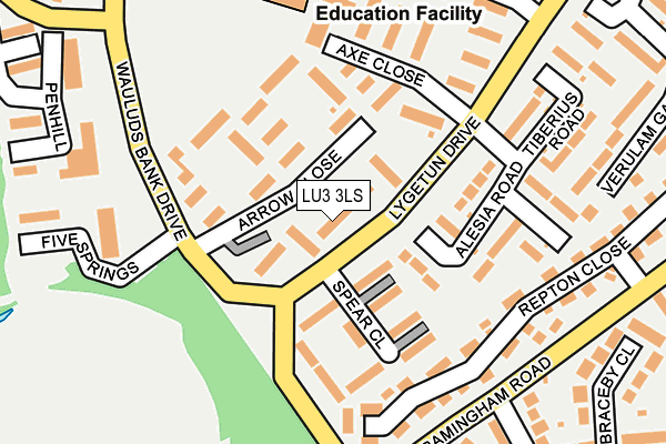 LU3 3LS map - OS OpenMap – Local (Ordnance Survey)