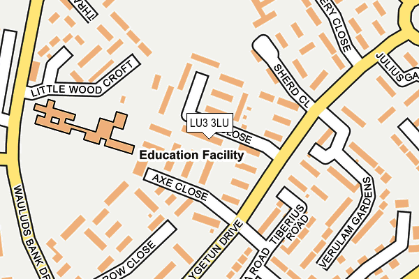 LU3 3LU map - OS OpenMap – Local (Ordnance Survey)