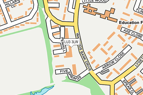 LU3 3LW map - OS OpenMap – Local (Ordnance Survey)