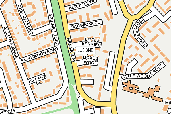 LU3 3NB map - OS OpenMap – Local (Ordnance Survey)