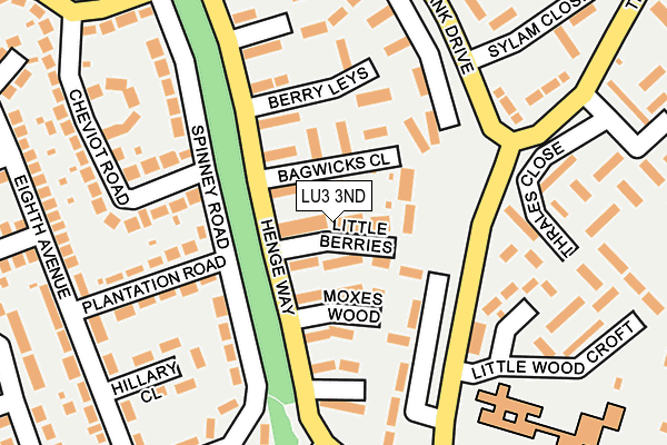 LU3 3ND map - OS OpenMap – Local (Ordnance Survey)