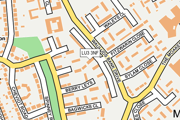 LU3 3NF map - OS OpenMap – Local (Ordnance Survey)