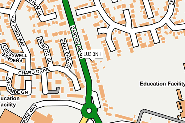 LU3 3NH map - OS OpenMap – Local (Ordnance Survey)