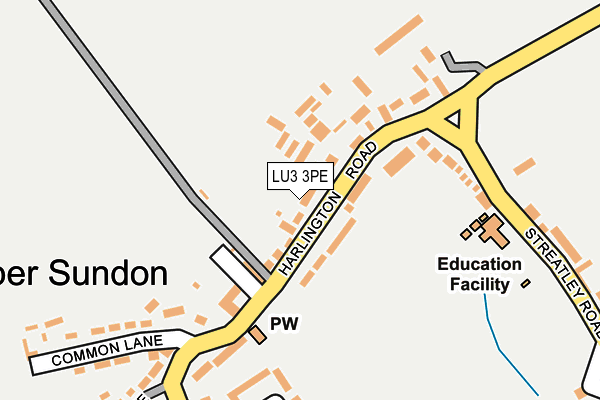 LU3 3PE map - OS OpenMap – Local (Ordnance Survey)