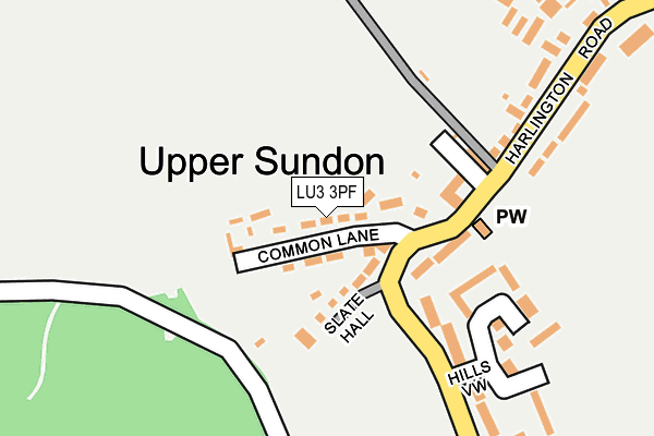 LU3 3PF map - OS OpenMap – Local (Ordnance Survey)