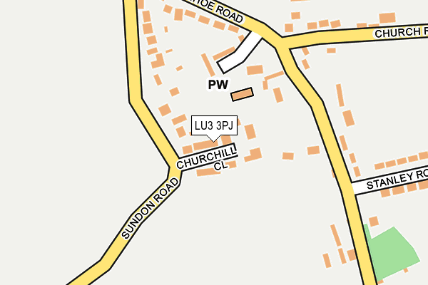 LU3 3PJ map - OS OpenMap – Local (Ordnance Survey)