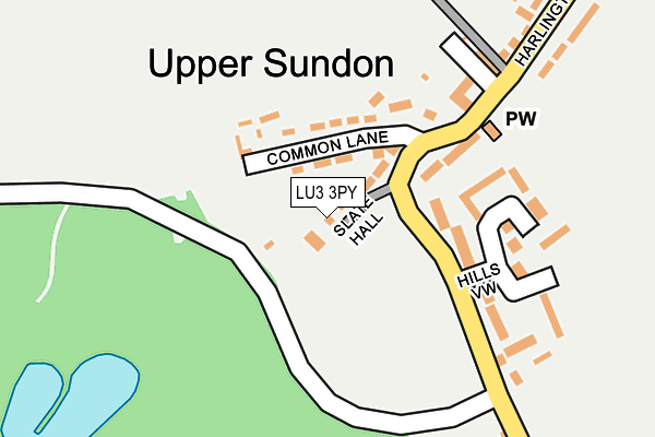 LU3 3PY map - OS OpenMap – Local (Ordnance Survey)