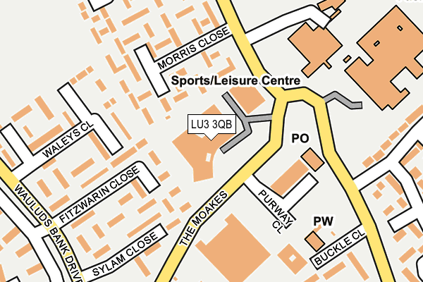 LU3 3QB map - OS OpenMap – Local (Ordnance Survey)