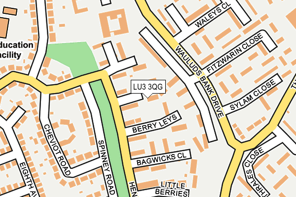 LU3 3QG map - OS OpenMap – Local (Ordnance Survey)