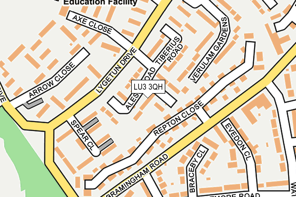 LU3 3QH map - OS OpenMap – Local (Ordnance Survey)