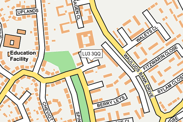 LU3 3QQ map - OS OpenMap – Local (Ordnance Survey)