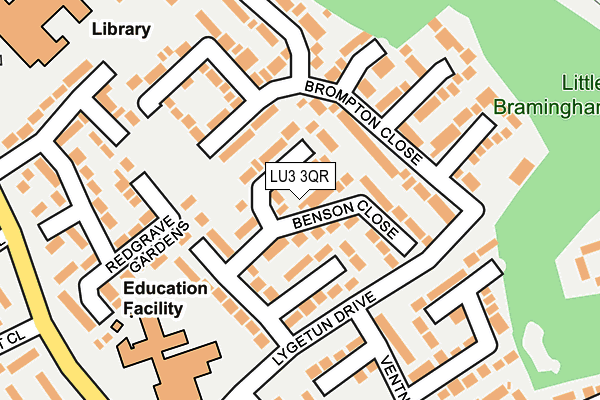 LU3 3QR map - OS OpenMap – Local (Ordnance Survey)