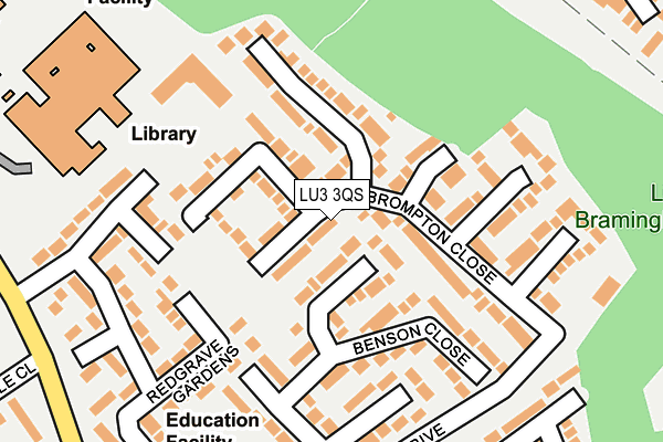 LU3 3QS map - OS OpenMap – Local (Ordnance Survey)
