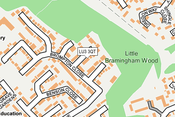 LU3 3QT map - OS OpenMap – Local (Ordnance Survey)