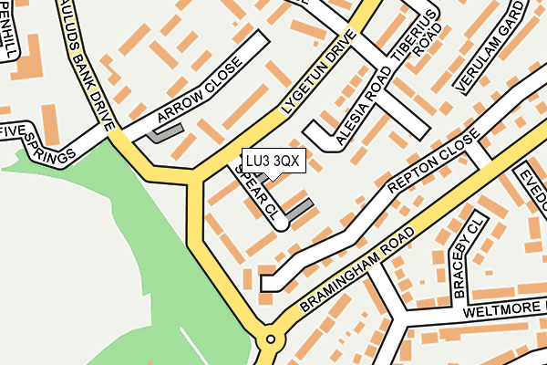 LU3 3QX map - OS OpenMap – Local (Ordnance Survey)
