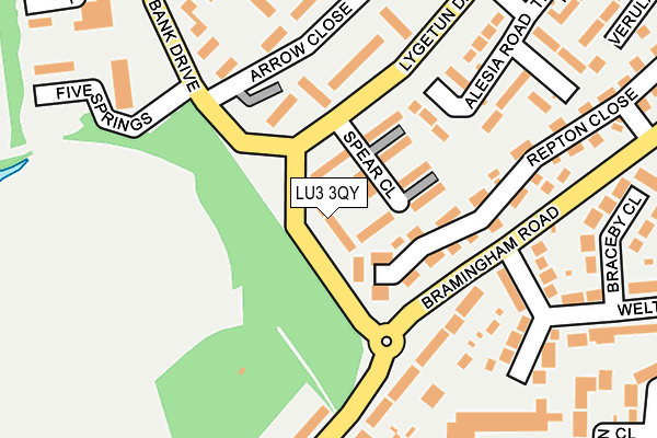 LU3 3QY map - OS OpenMap – Local (Ordnance Survey)