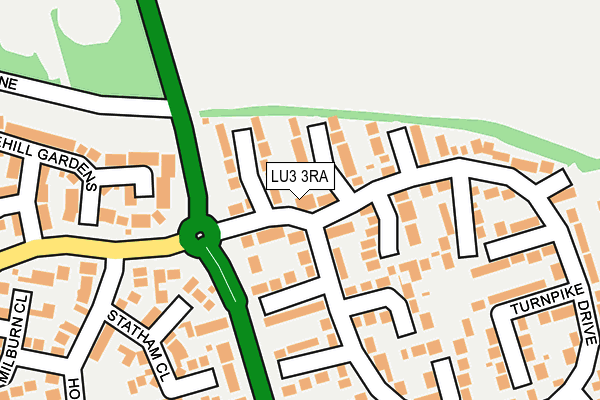 LU3 3RA map - OS OpenMap – Local (Ordnance Survey)