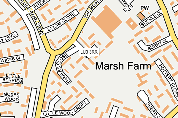 LU3 3RR map - OS OpenMap – Local (Ordnance Survey)