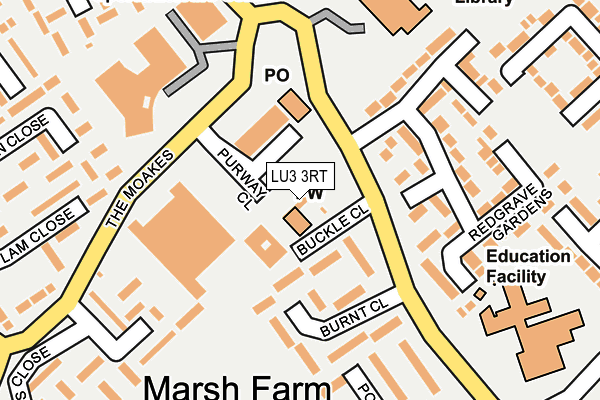 LU3 3RT map - OS OpenMap – Local (Ordnance Survey)