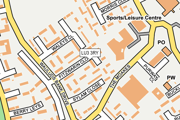 LU3 3RY map - OS OpenMap – Local (Ordnance Survey)