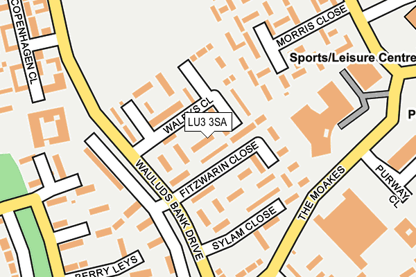 LU3 3SA map - OS OpenMap – Local (Ordnance Survey)