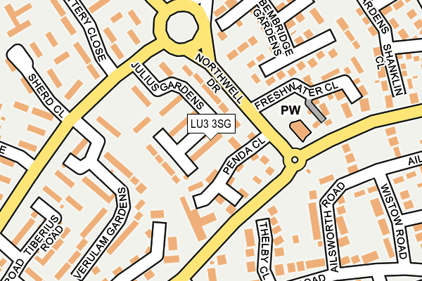 LU3 3SG map - OS OpenMap – Local (Ordnance Survey)