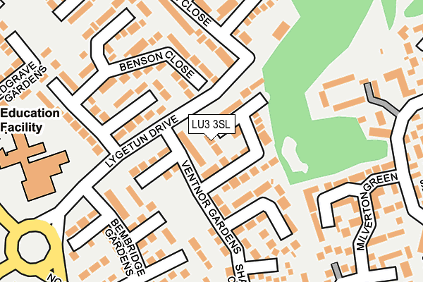 LU3 3SL map - OS OpenMap – Local (Ordnance Survey)