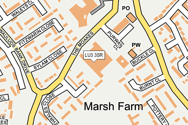 LU3 3SR map - OS OpenMap – Local (Ordnance Survey)