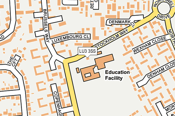 LU3 3SS map - OS OpenMap – Local (Ordnance Survey)
