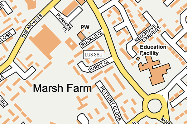 LU3 3SU map - OS OpenMap – Local (Ordnance Survey)