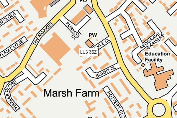 LU3 3SZ map - OS OpenMap – Local (Ordnance Survey)