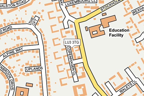 LU3 3TG map - OS OpenMap – Local (Ordnance Survey)