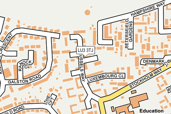 LU3 3TJ map - OS OpenMap – Local (Ordnance Survey)