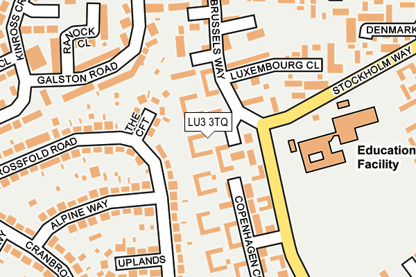 LU3 3TQ map - OS OpenMap – Local (Ordnance Survey)