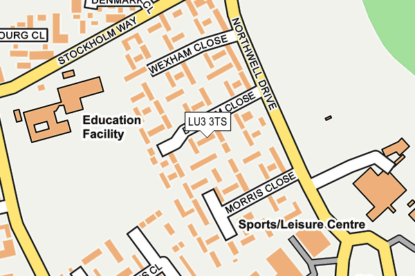 LU3 3TS map - OS OpenMap – Local (Ordnance Survey)