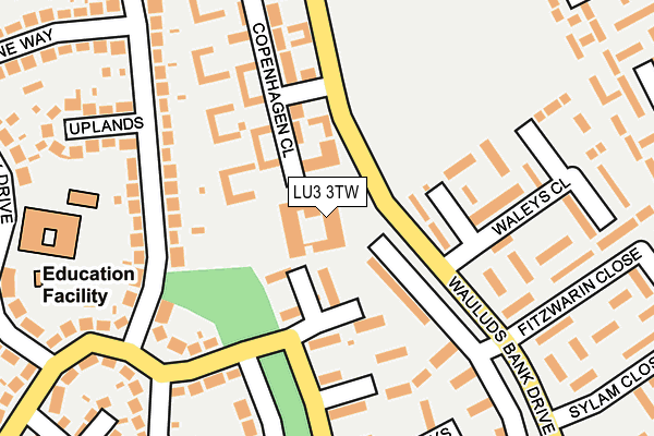 LU3 3TW map - OS OpenMap – Local (Ordnance Survey)