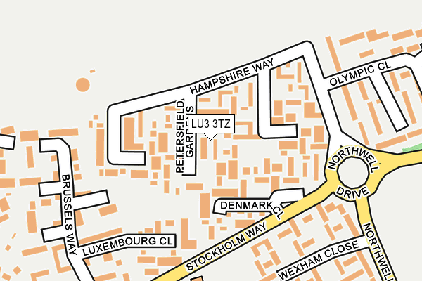 LU3 3TZ map - OS OpenMap – Local (Ordnance Survey)