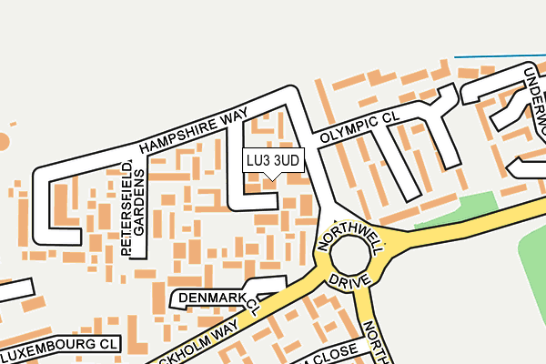 LU3 3UD map - OS OpenMap – Local (Ordnance Survey)