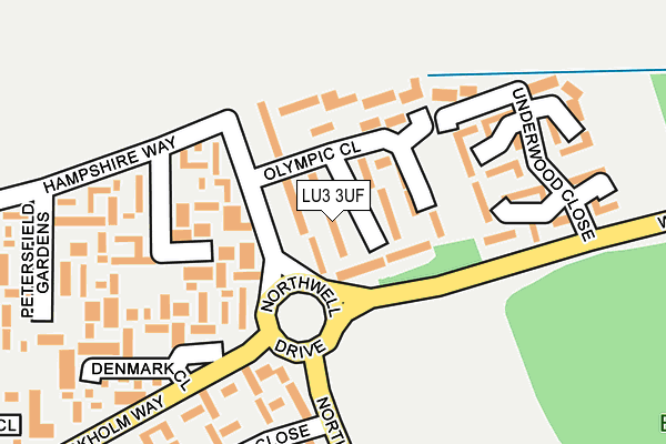 LU3 3UF map - OS OpenMap – Local (Ordnance Survey)