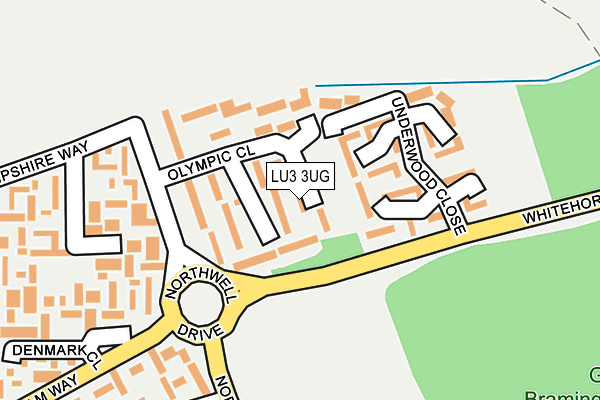 LU3 3UG map - OS OpenMap – Local (Ordnance Survey)