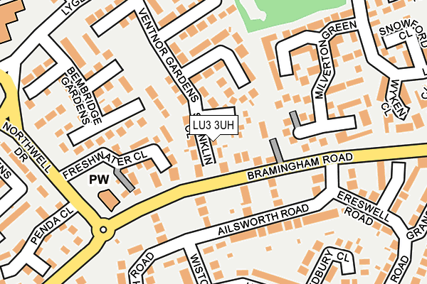 LU3 3UH map - OS OpenMap – Local (Ordnance Survey)