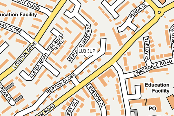 LU3 3UP map - OS OpenMap – Local (Ordnance Survey)