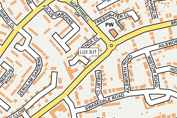 LU3 3UT map - OS OpenMap – Local (Ordnance Survey)