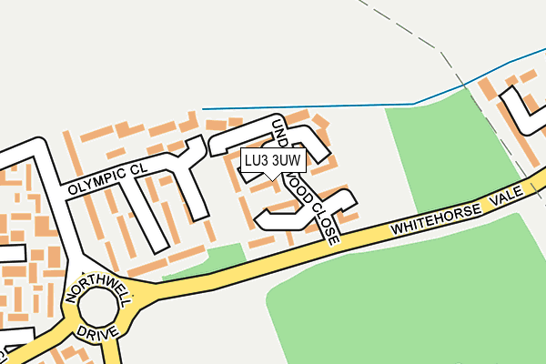 LU3 3UW map - OS OpenMap – Local (Ordnance Survey)