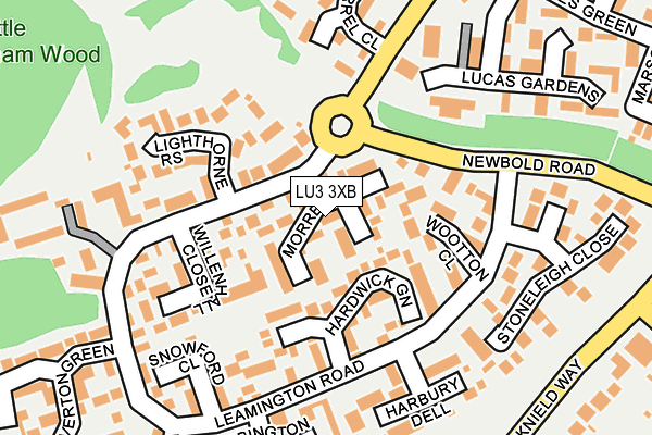 LU3 3XB map - OS OpenMap – Local (Ordnance Survey)