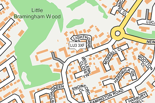 LU3 3XF map - OS OpenMap – Local (Ordnance Survey)