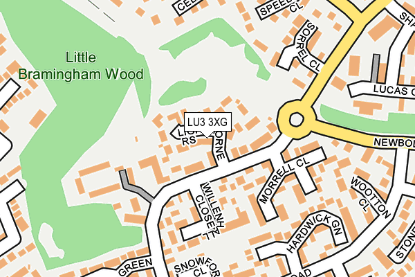 LU3 3XG map - OS OpenMap – Local (Ordnance Survey)