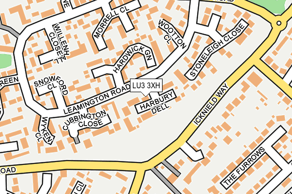 LU3 3XH map - OS OpenMap – Local (Ordnance Survey)