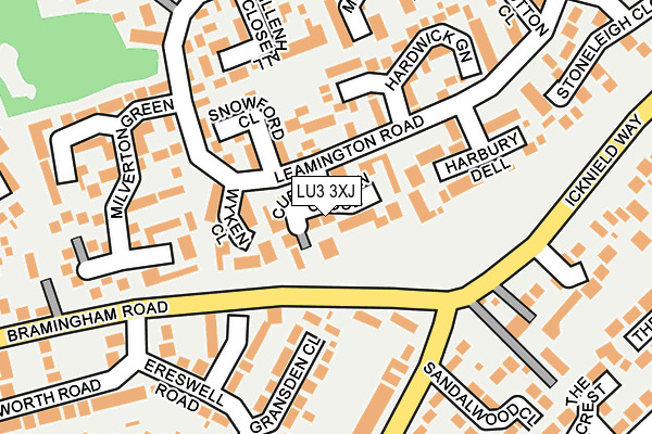 LU3 3XJ map - OS OpenMap – Local (Ordnance Survey)