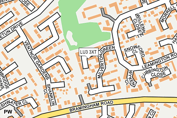 LU3 3XT map - OS OpenMap – Local (Ordnance Survey)